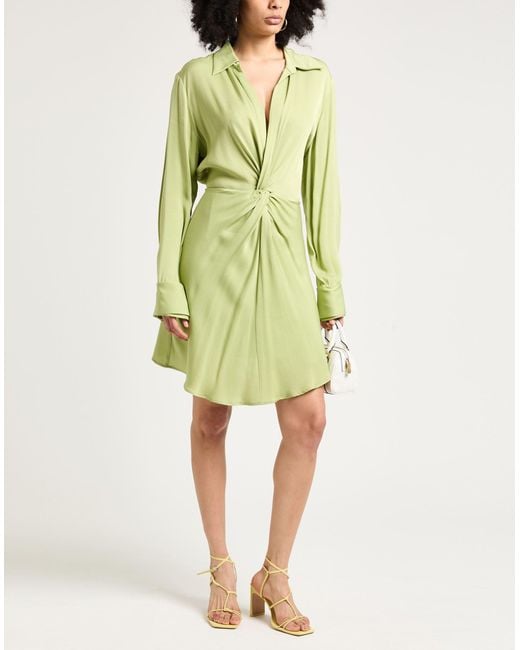 Isabelle Blanche Green Mini Dress
