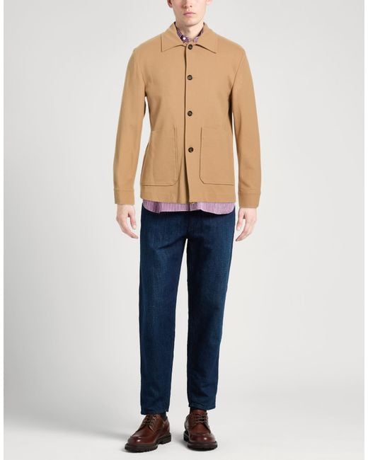 Paolo Pecora Natural Jacket Viscose, Polyamide, Elastane for men