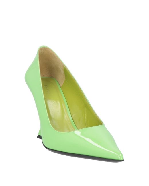 By Far Green Pumps