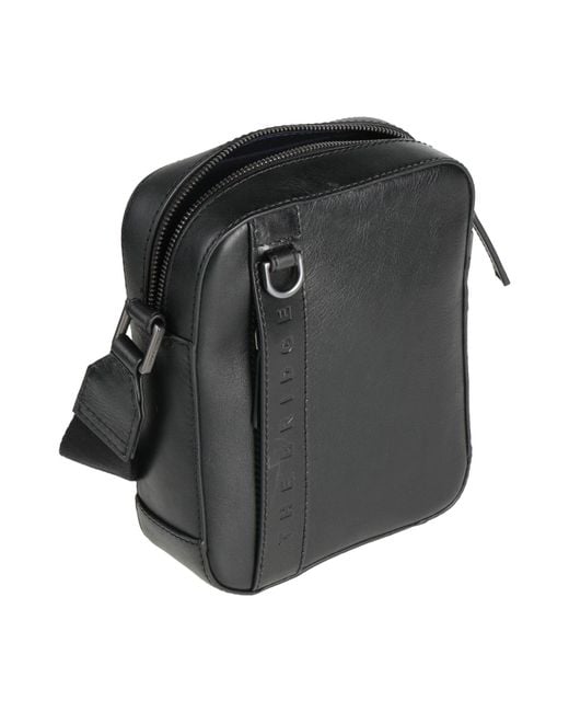 The Bridge Gray Cross-Body Bag Leather for men