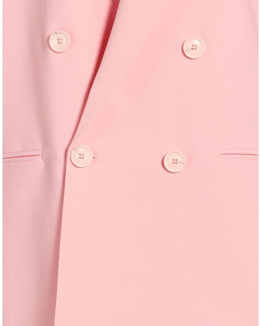 Twinset Pink Blazer Polyester, Wool, Elastane