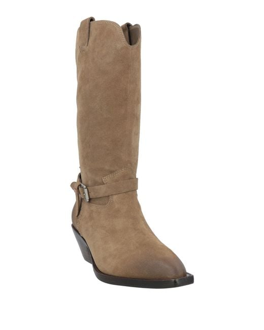 Ash Brown Ankle Boots