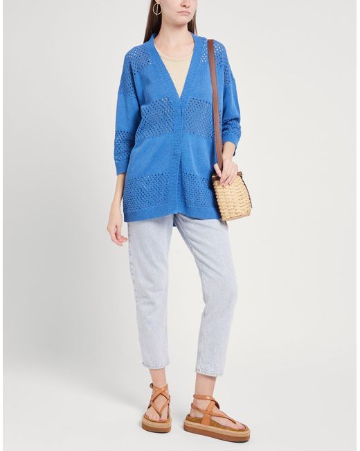 Le Tricot Perugia Blue Strickjacke
