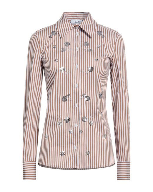 Please Pink Shirt Cotton, Viscose, Elastane