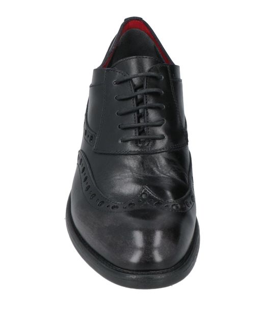 Hundred 100 Black Lace-Up Shoes Leather for men