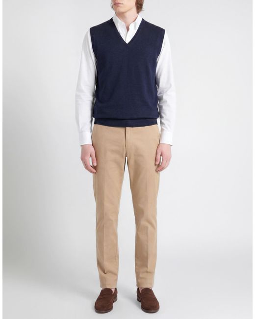Gran Sasso Blue Extrafine Merinos Sweater Virgin Wool for men