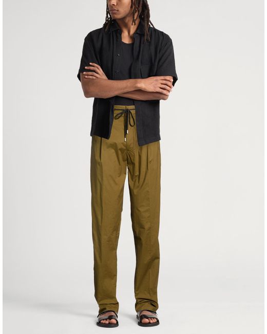 Lardini Green Pants Cotton, Elastane for men