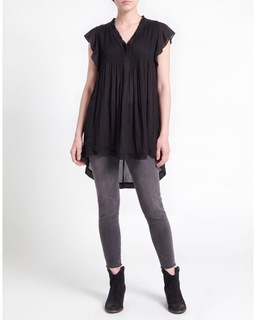 Poupette Black Mini Dress Viscose