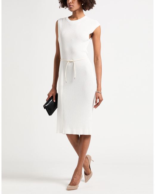 Peserico White Midi Dresses