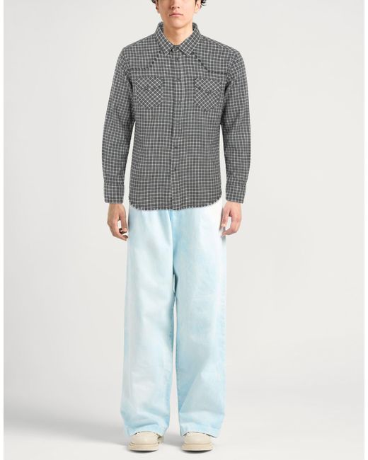Laneus Gray Shirt Cotton for men