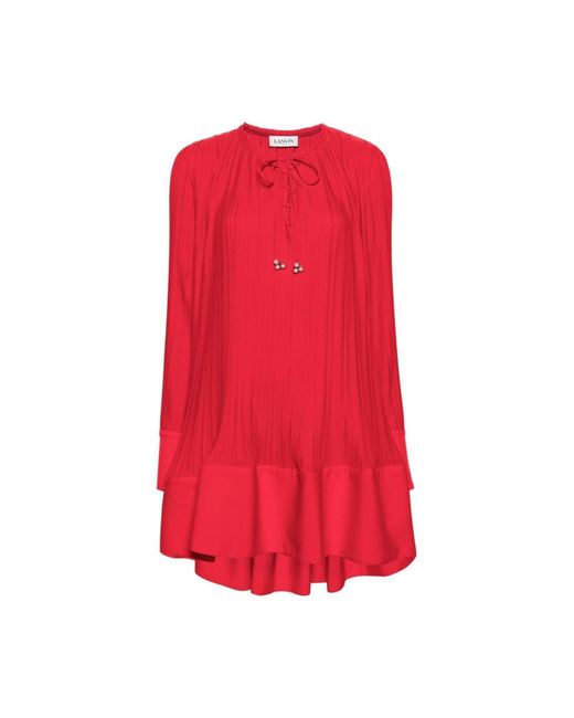 Lanvin Red Mini-Kleid