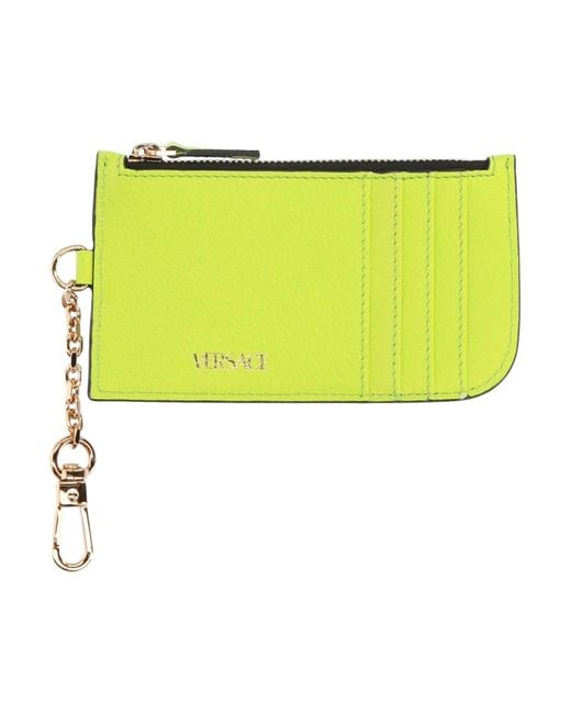 Tarjetero Versace de color Yellow