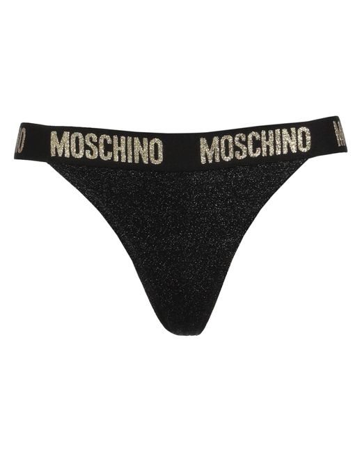 Moschino Black Bikini Bottoms & Swim Briefs