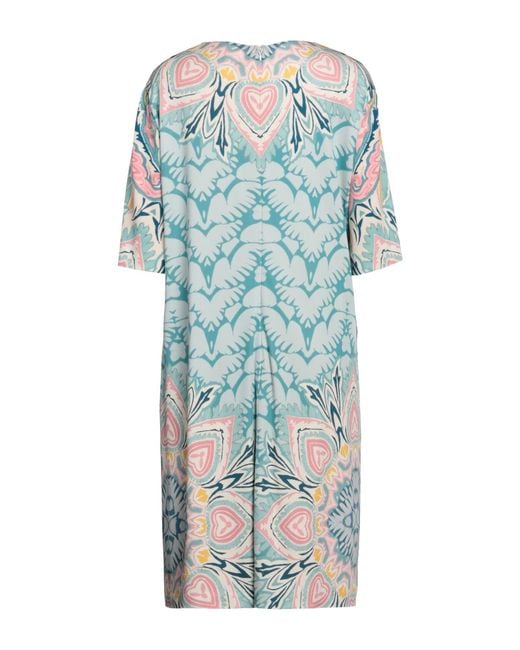 Etro Blue Printed Minidress