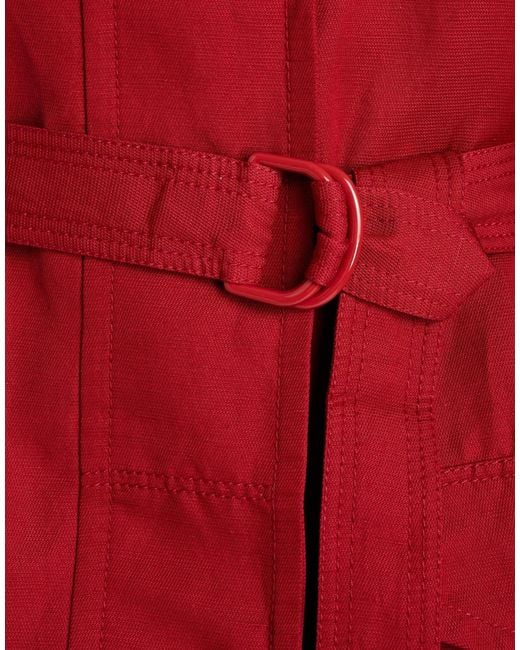 Roberto Cavalli Red Overcoat