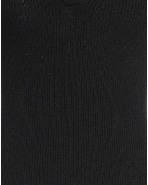 Dondup Black Sweater Viscose, Polyester, Polyamide