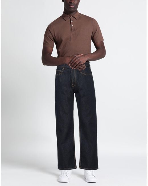 Palm Angels Blue Jeans Cotton, Polyester for men