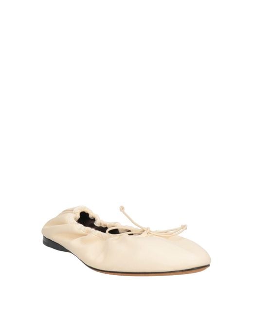 The Row Natural Ballet Flats