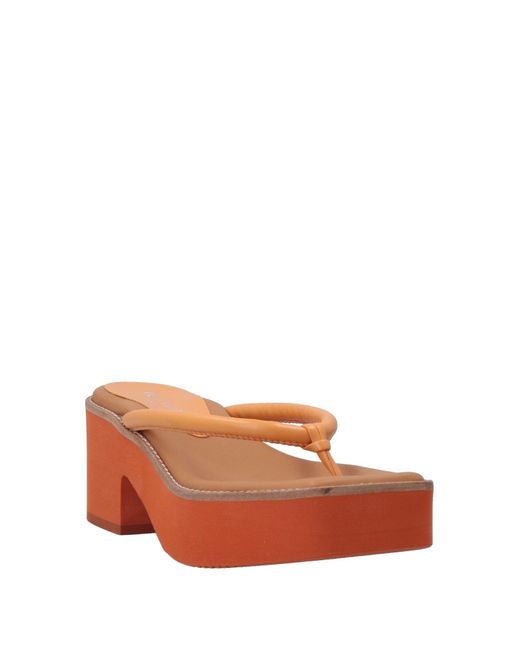 Eqüitare Orange Thong Sandal