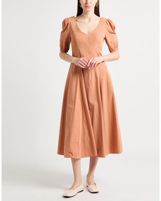 Twinset Brown Midi Dress