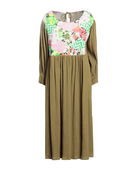 Manoush Green Midi Dress