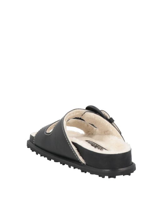 MARINE SERRE Black Sandals