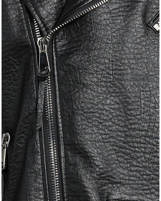Berna Black Jacket Polyester, Polyurethane for men