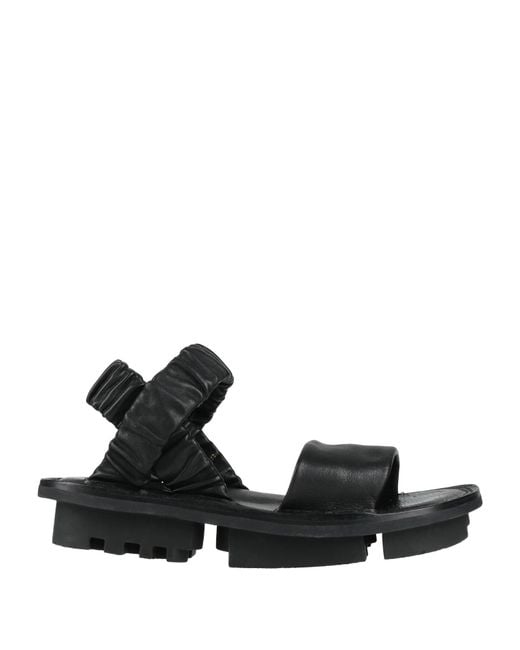 Trippen Black Sandals Leather