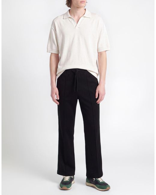 Paul & Joe Black Pants Cotton, Polyamide, Elastane for men
