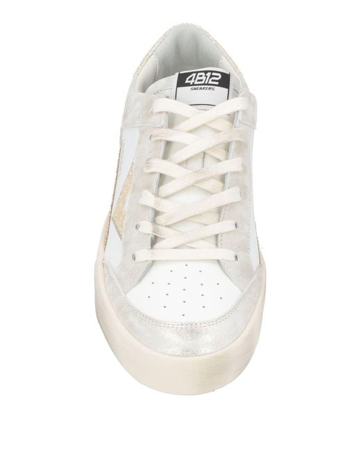 4b12 White Sneakers Leather