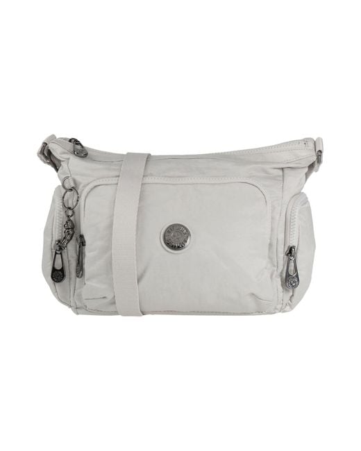 Kipling Gray Cross-Body Bag Synthetic Fibers