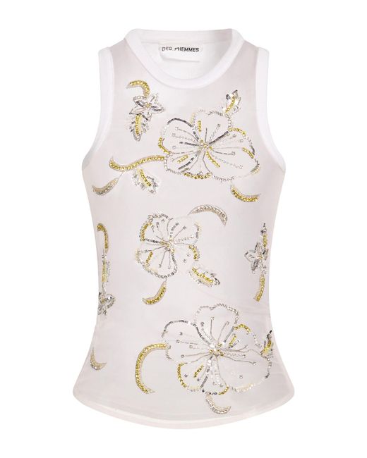 DES_PHEMMES White Top Nylon, Cotton, Elastane