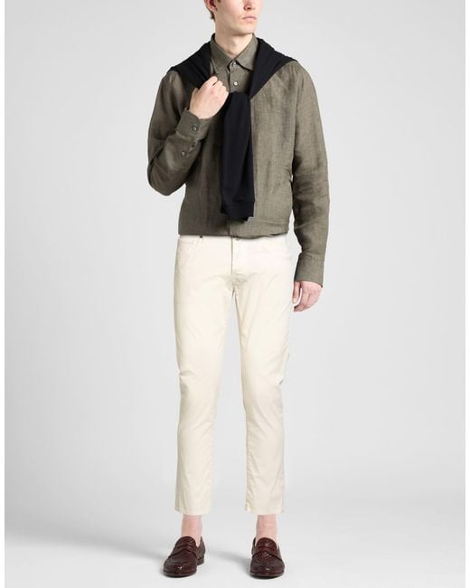 Incotex White Trouser for men