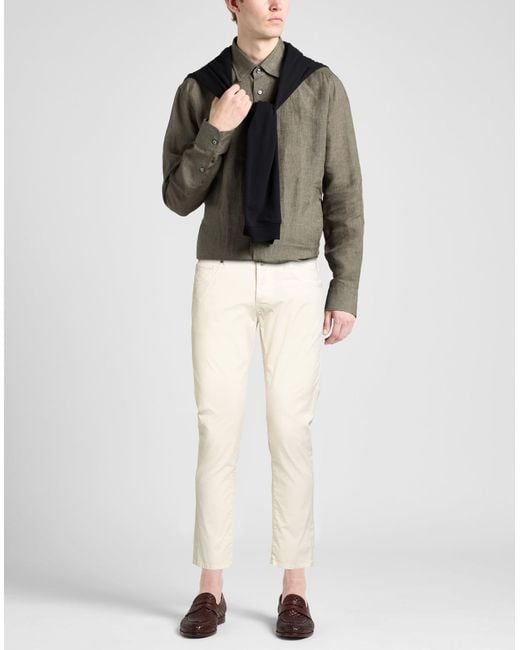 Pantalone di Incotex in White da Uomo