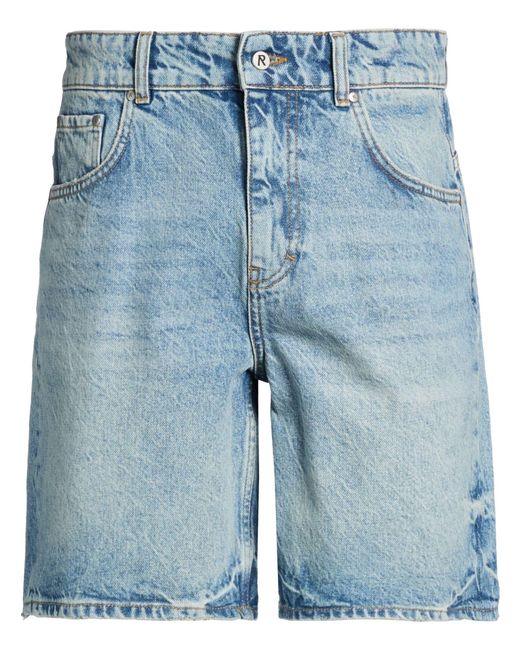 Represent Blue Denim Shorts Cotton for men