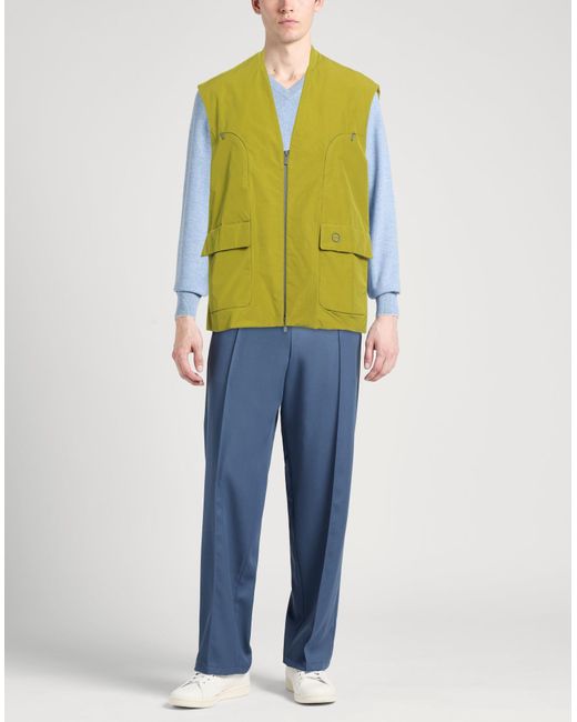 Hevò Green Vest Polyester, Cotton for men