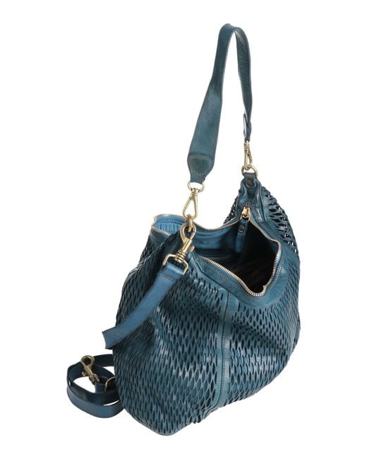 Campomaggi Blue Shoulder Bag