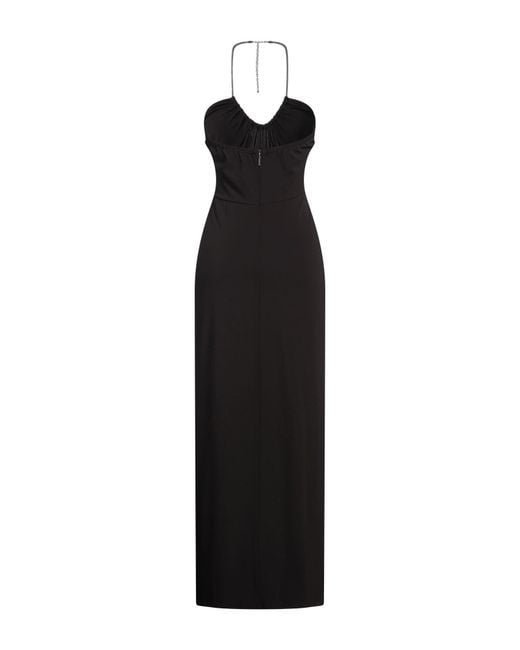 MICHAEL Michael Kors Black Maxi Dress Recycled Viscose, Elastane