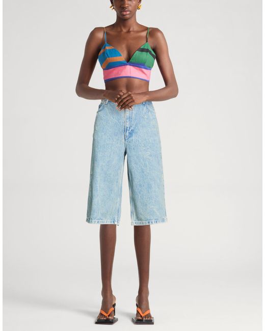 Sandro Blue Denim Shorts Cotton