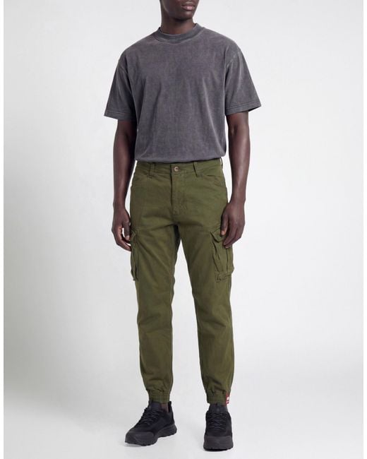 Alpha Industries Green Trouser for men
