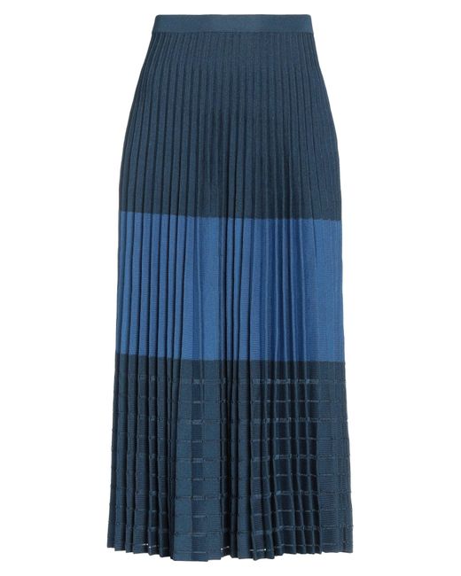 Partow Blue Midi Skirt