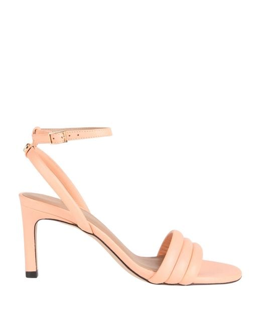 Boss Pink Sandals Leather