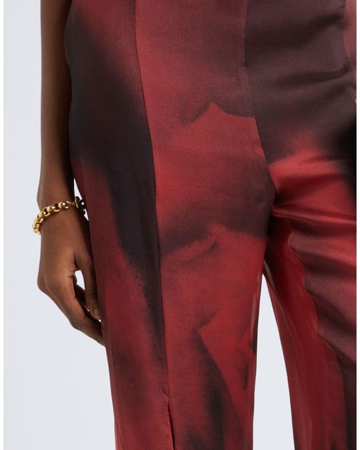 Alberta Ferretti Red Pants
