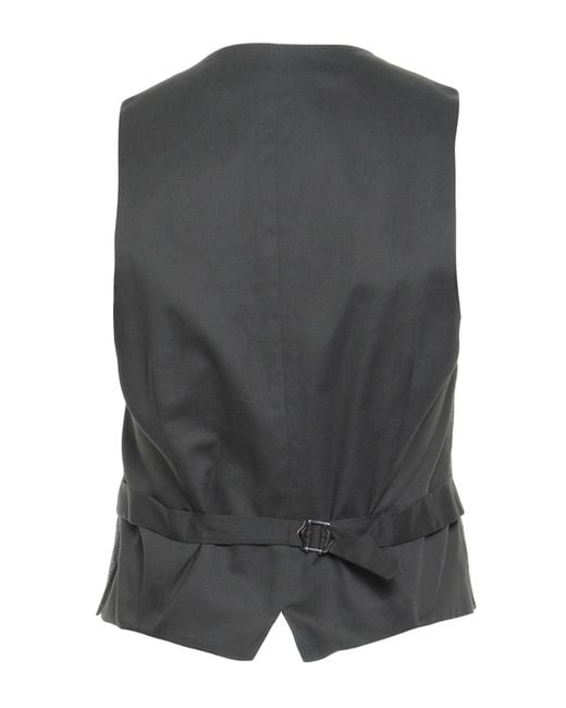 Lardini Gray Tailored Vest Wool, Elastane for men