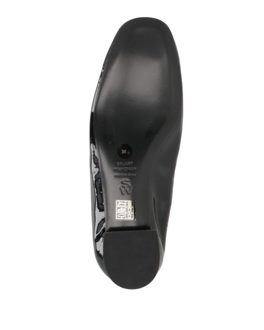 Stuart Weitzman Black Ballet Flats Leather