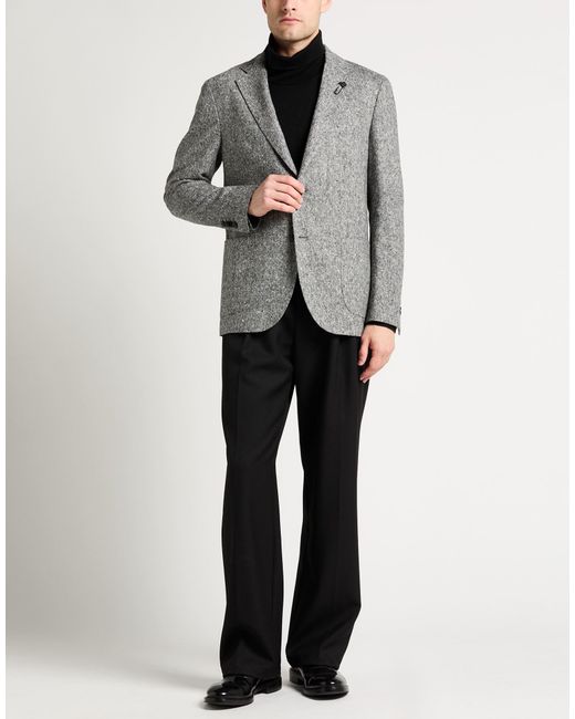 Lardini Gray Blazer Virgin Wool for men
