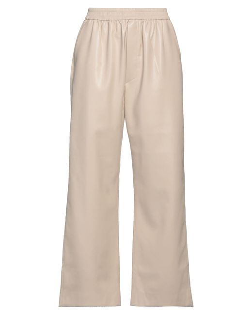 Nanushka Natural Pants Polyurethane, Polyester