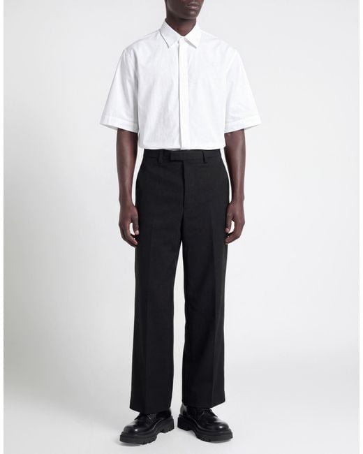 Vetements Black Pants Virgin Wool, Elastane, Polyamide for men