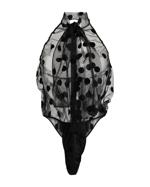 LAQUAN SMITH Black Bodysuit