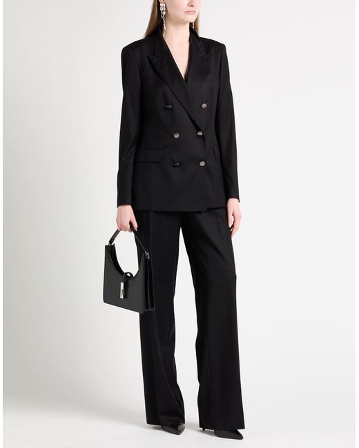 Tagliatore 0205 Black Suit Virgin Wool, Silk